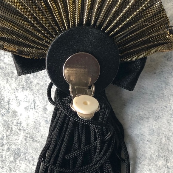 NWT Vintage Suzanne Bjontegard Fan Earrings - Picture 2 of 2